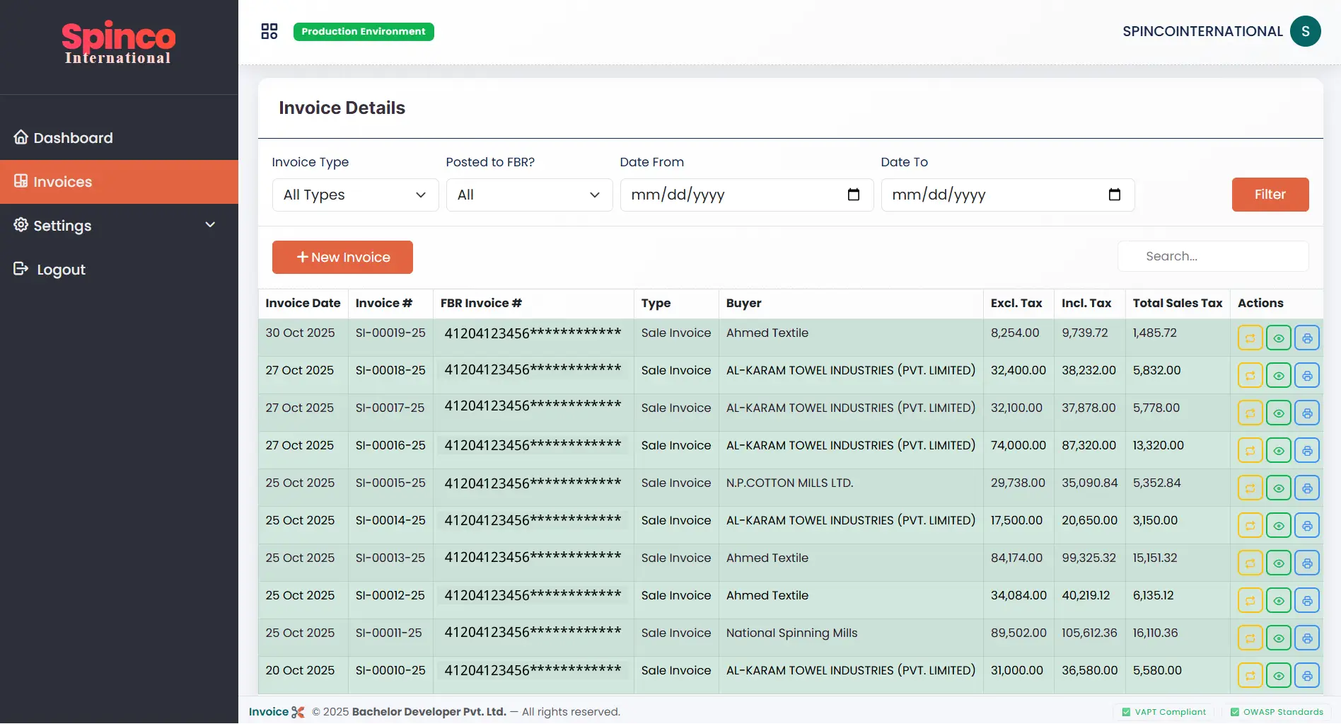 InvoiceX Dashboard 2 - Invoice Management System